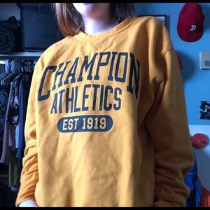 Yellow Champion Crewneck